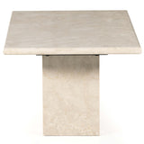 Arum Coffee Table, Cream Marble-Furniture - Accent Tables-High Fashion Home