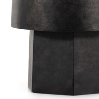 Hester End Table, Raw Black-Furniture - Accent Tables-High Fashion Home