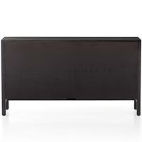 Caprice Media Console, Black Wash Mango-Furniture - Accent Tables-High Fashion Home