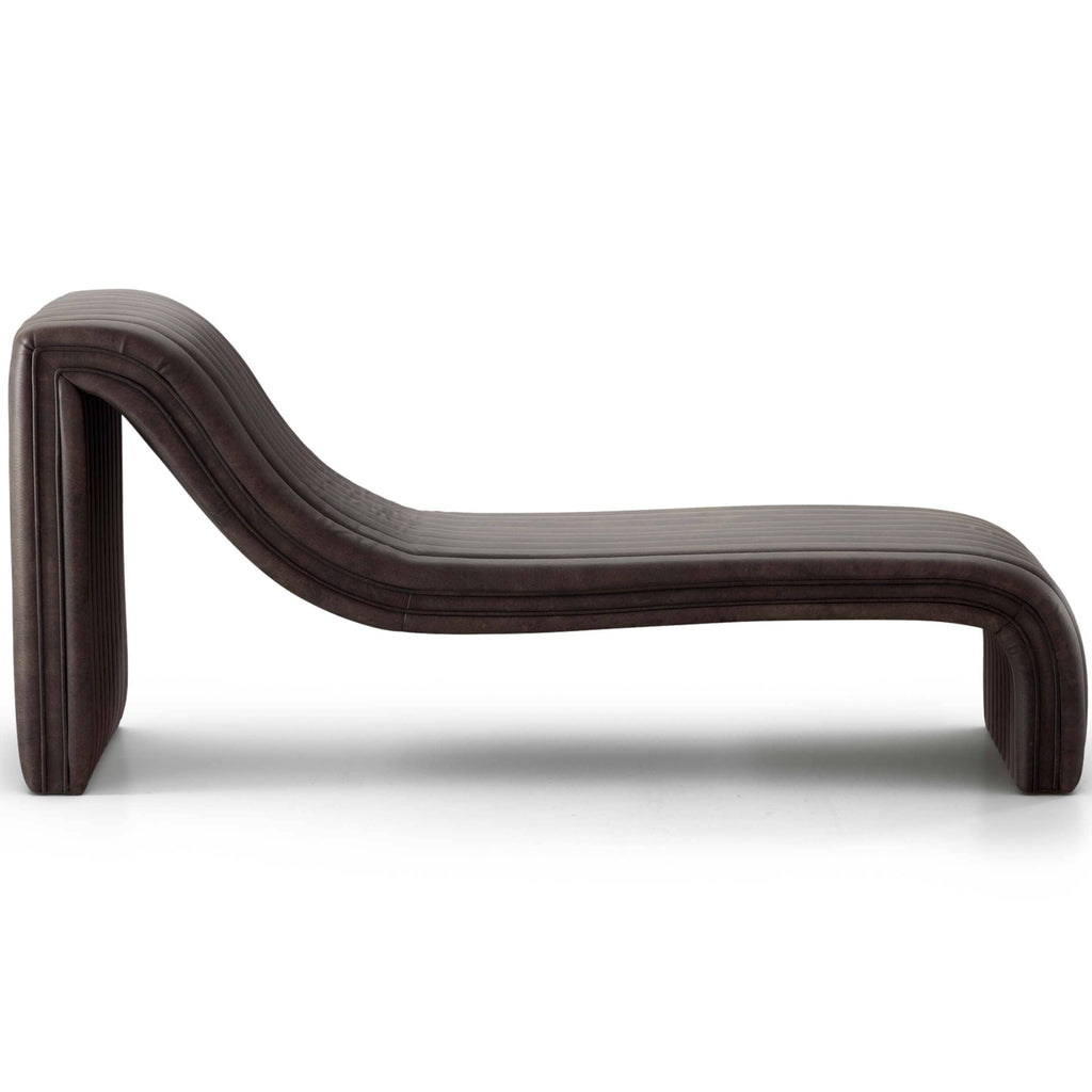 Augustine Leather Chaise Lounge, Deacon Wolf High Fashion Home