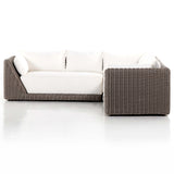 Como Outdoor 3 Piece Sectional, Natural Woven-Furniture - Sofas-High Fashion Home