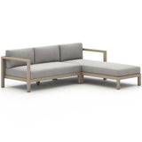 Sonoma Outdoor 2 Piece RAF Sectional, Faye Ash/Washed Brown-Furniture - Sofas-High Fashion Home