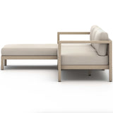 Sonoma Outdoor 2 Piece LAF Sectional, Faye Sand/Washed Brown-Furniture - Sofas-High Fashion Home