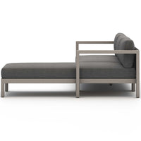Sonoma Outdoor 2 Piece RAF Sectional, Charcoal/Weathered Grey-Furniture - Sofas-High Fashion Home
