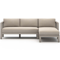 Sonoma Outdoor 2 Piece RAF Sectional, Faye Sand/Weathered Grey-Furniture - Sofas-High Fashion Home