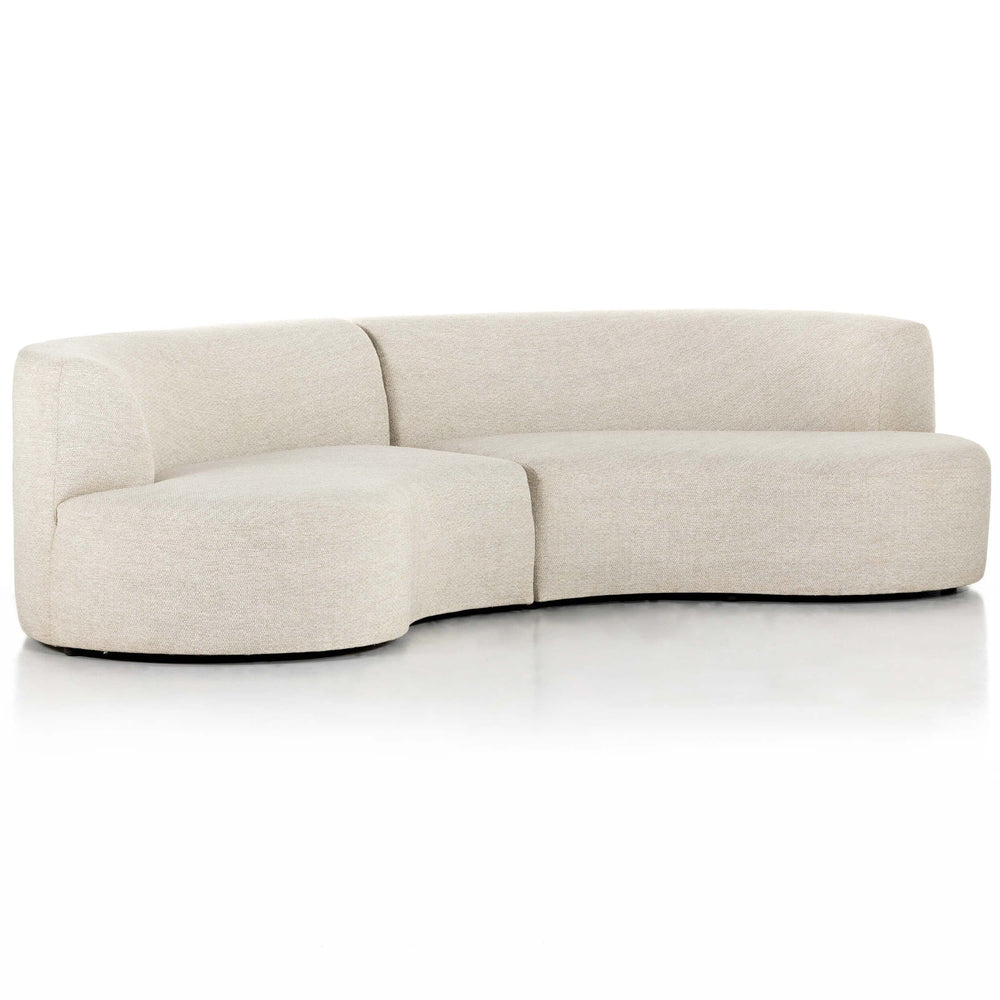 Opal Outdoor 2 Piece Curved Sectional-Furniture - Sofas-High Fashion Home