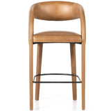 Hawkins Leather Bar Stool, Sonoma Butterscotch-Furniture - Dining-High Fashion Home