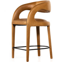 Hawkins Leather Counter Stool, Sonoma Butterscotch-High Fashion Home