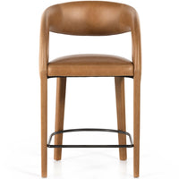 Hawkins Leather Counter Stool, Sonoma Butterscotch-High Fashion Home