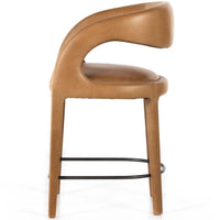 Hawkins Leather Counter Stool, Sonoma Butterscotch-High Fashion Home