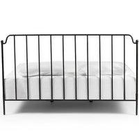 Zara Iron Bed, Midnight Iron-Furniture - Bedroom-High Fashion Home