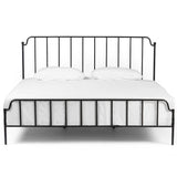 Zara Iron Bed, Midnight Iron-Furniture - Bedroom-High Fashion Home