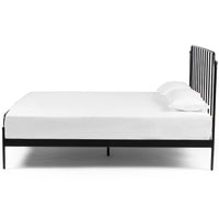 Zara Iron Bed, Midnight Iron-Furniture - Bedroom-High Fashion Home