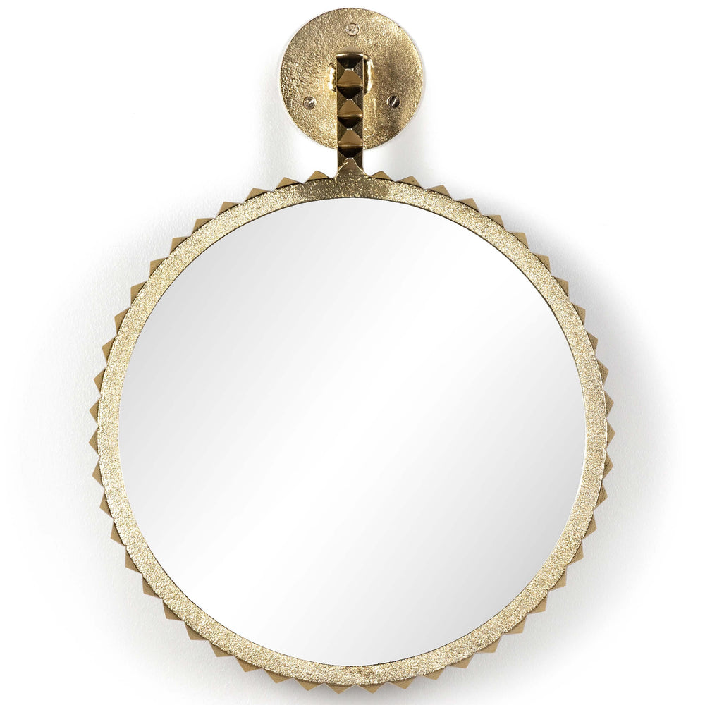 Cru Small Mirror, Aged Gold-Accessories-High Fashion Home
