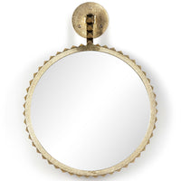 Cru Small Mirror, Aged Gold-Accessories-High Fashion Home