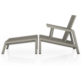 Dorsey Outdoor Chair w/ Ottoman, Weathered Grey-High Fashion Home