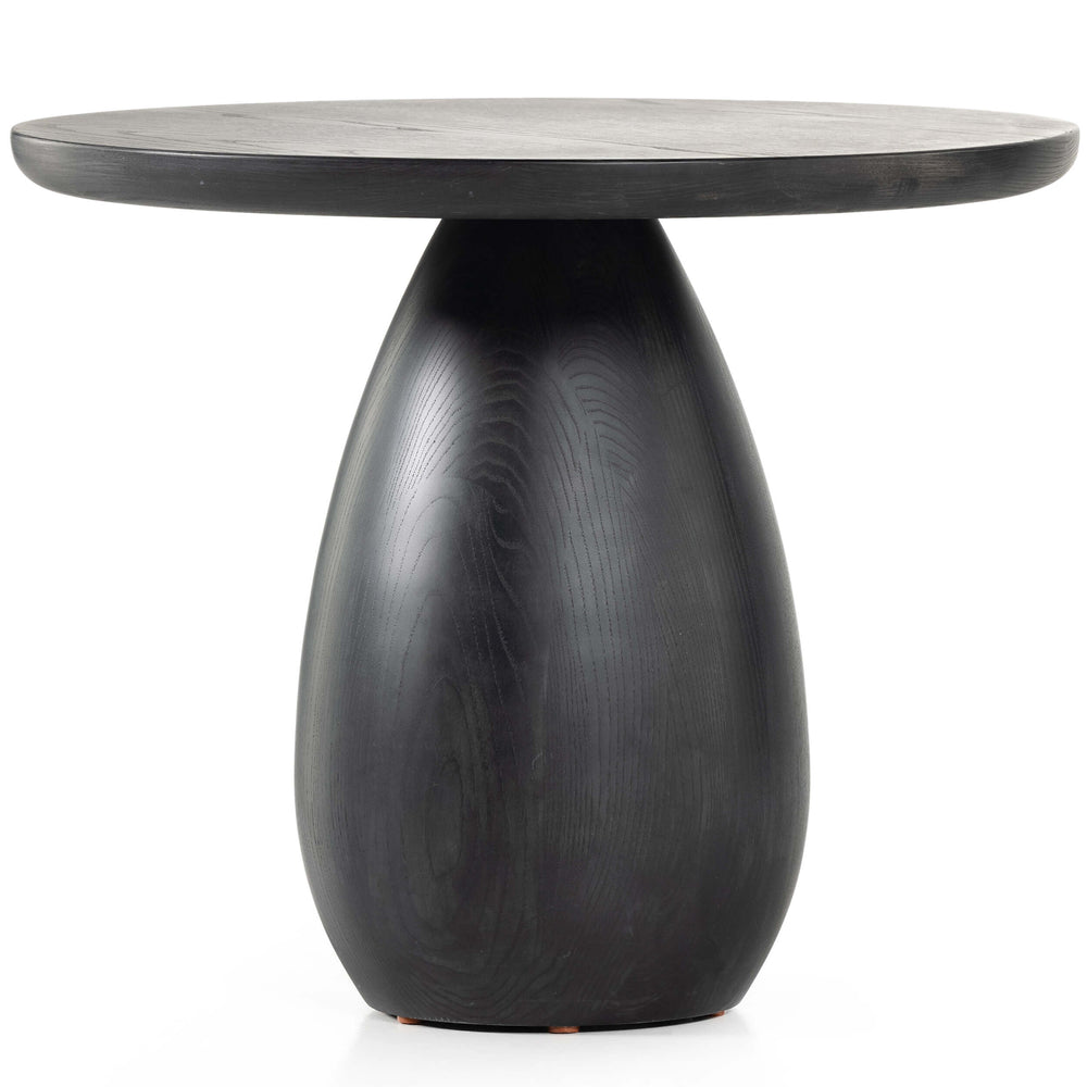 Merla Wood End Table, Black Wash Ash-Furniture - Accent Tables-High Fashion Home
