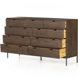 Trey 9 Drawer Dresser, Auburn Poplar-Furniture - Storage-High Fashion Home