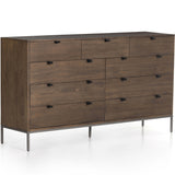Trey 9 Drawer Dresser, Auburn Poplar-Furniture - Storage-High Fashion Home