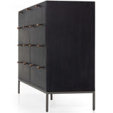Trey 9 Drawer Dresser, Black Wash Poplar-Furniture - Storage-High Fashion Home