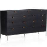 Trey 9 Drawer Dresser, Black Wash Poplar-Furniture - Storage-High Fashion Home