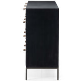 Trey 9 Drawer Dresser, Black Wash Poplar-Furniture - Storage-High Fashion Home