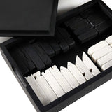 Modern Chess Set, Carbonized Black by Four Hands