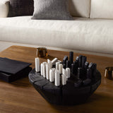Modern Chess Set, Carbonized Black by Four Hands