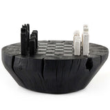 Modern Chess Set, Carbonized Black by Four Hands