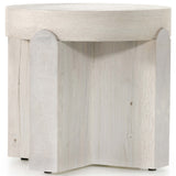 Oscar End Table, Bleached Oak-Furniture - Accent Tables-High Fashion Home