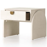 Cressida End Table, Ivory