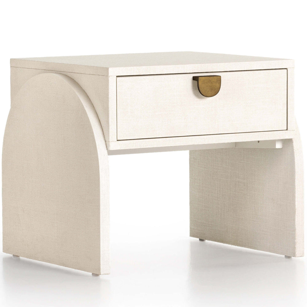 Cressida End Table, Ivory