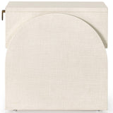 Cressida End Table, Ivory