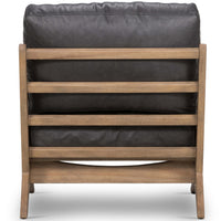 Bastian Leather Chair, Heirloom Charcoal-Furniture - Chairs-High Fashion Home