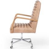 Bryson Leather Desk Chair, Palermo-Furniture - Office-High Fashion Home