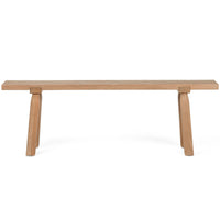 Lahana Accent Bench, Natural Elm-Furniture - Chairs-High Fashion Home
