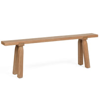Lahana Accent Bench, Natural Elm-Furniture - Chairs-High Fashion Home