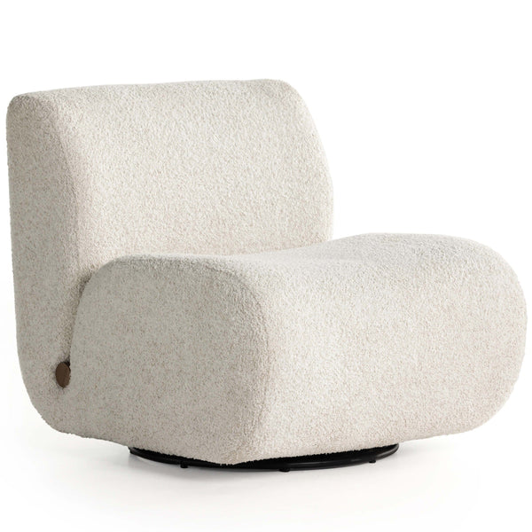 Siedell Swivel Chair in Sheldon Ivory by Four Hands | Modern