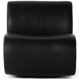Siedell Leather Chair, Harness Black-Furniture - Chairs-High Fashion Home