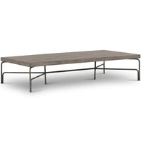 Marion Coffee Table, Washed Natural-Furniture - Accent Tables-High Fashion Home