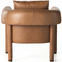Gilliam Leather Chair, Valencia Camel-Furniture - Chairs-High Fashion Home