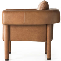 Gilliam Leather Chair, Valencia Camel-Furniture - Chairs-High Fashion Home