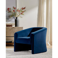 Elmore Chair, Modern Velvet Ink-Furniture - Chairs-High Fashion Home