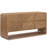 Caspian 6 Drawer Dresser, Natural Ash Veneer-Furniture - Storage-High Fashion Home