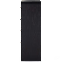 Caspian 4 Drawer Dresser, Black Ash Veneer-Furniture - Storage-High Fashion Home