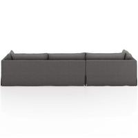 Habitat 2-Piece LAF 131" Sectional, Fallon Charcoal-Furniture - Sofas-High Fashion Home