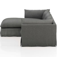 Habitat 2-Piece LAF 131" Sectional, Fallon Charcoal-Furniture - Sofas-High Fashion Home