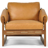 Dustin Leather Chair, Palermo Cognac-Furniture - Chairs-High Fashion Home