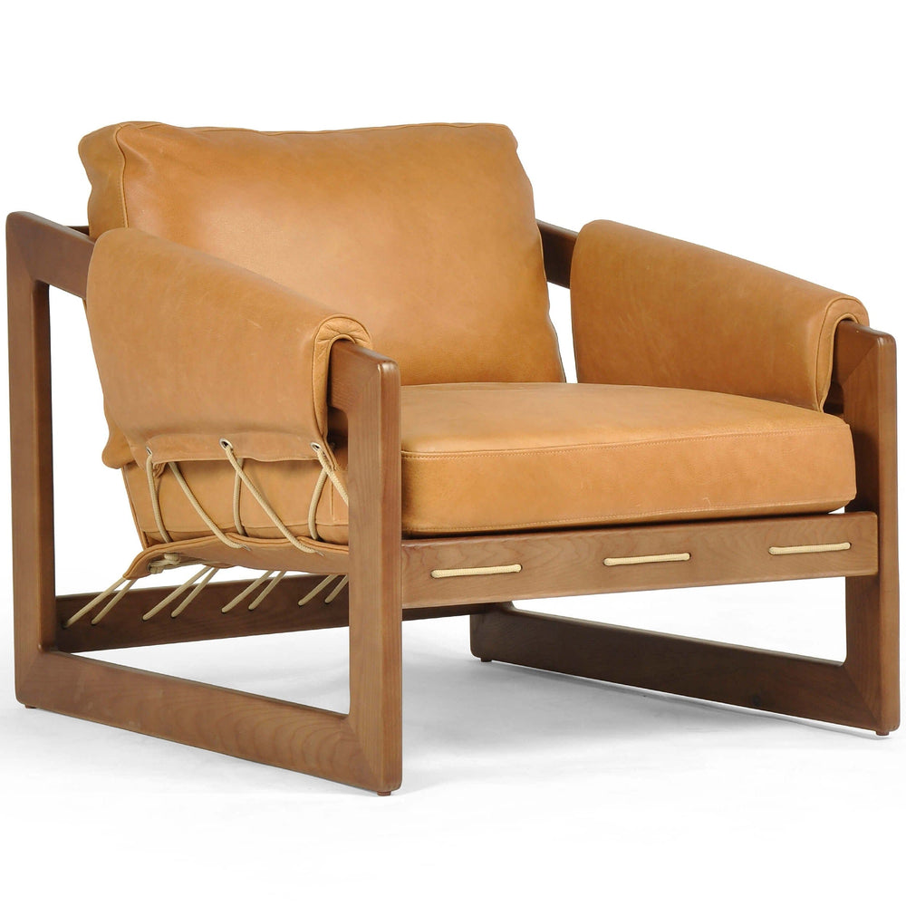 Dustin Leather Chair, Palermo Cognac-Furniture - Chairs-High Fashion Home