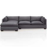 Westwood 2 Piece 112" LAF Sectional, Bennett Charcoal-Furniture - Sofas-High Fashion Home